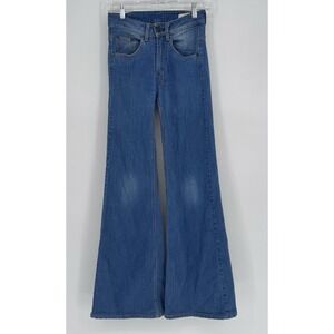 18th Amendment Colbert Flare Jeans Blue Bell Bottom Boho 70s Vintage Style Sz 24
